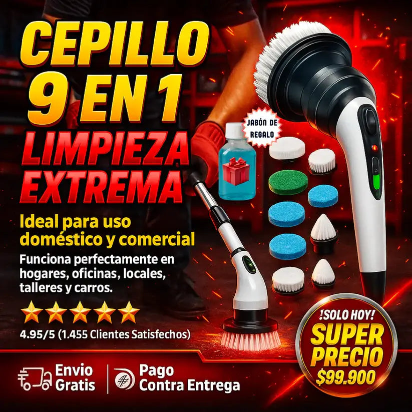 Limpiador eléctrico 9 en 1
