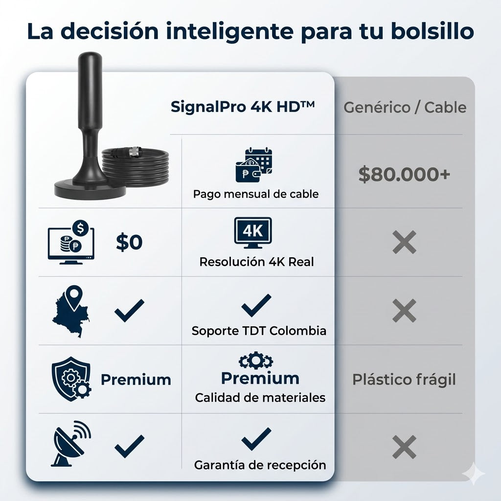 ¡Nuevo! SignalPro 4K HD™ Señal Libre y Gratis