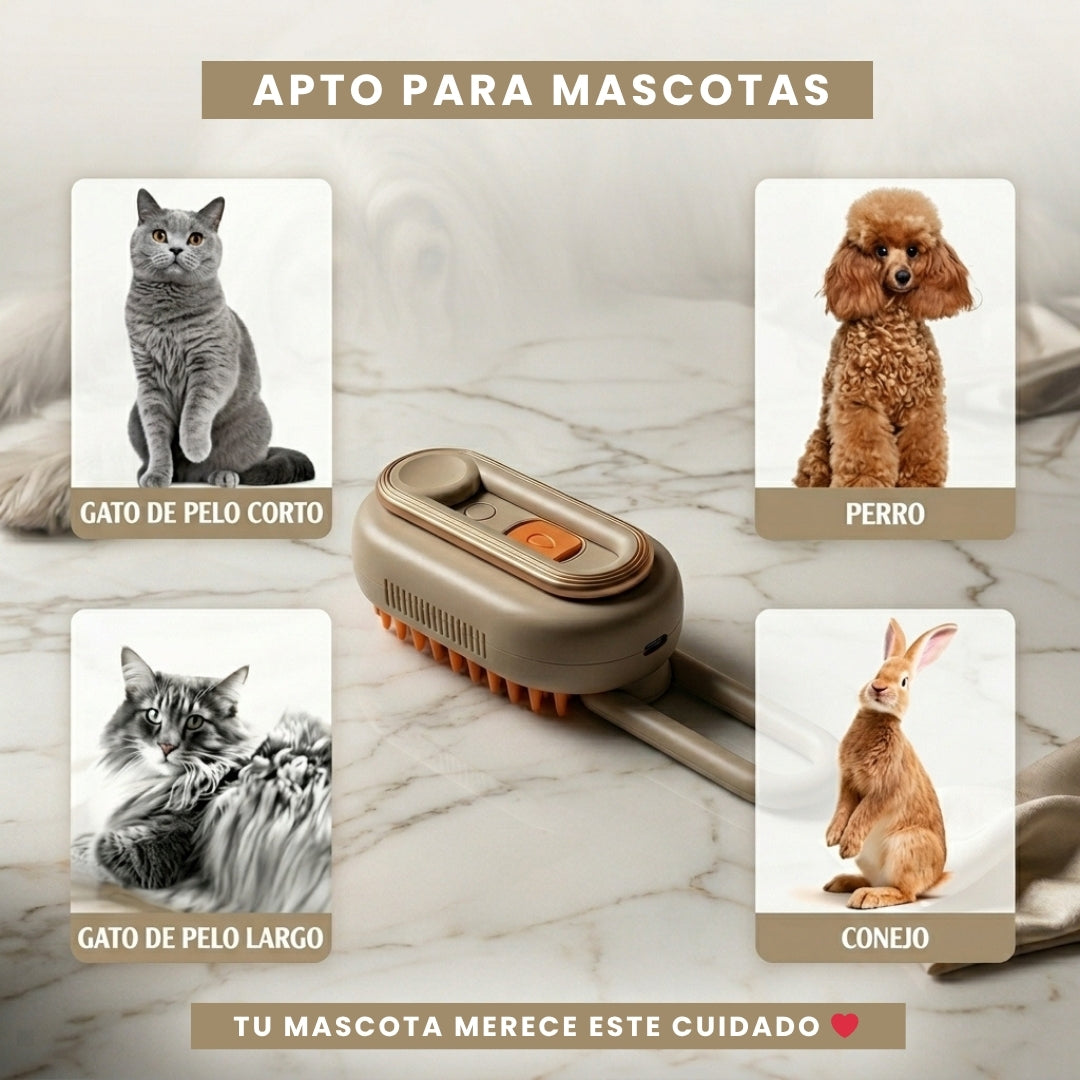 Cepillo Vapor Premium para Mascotas